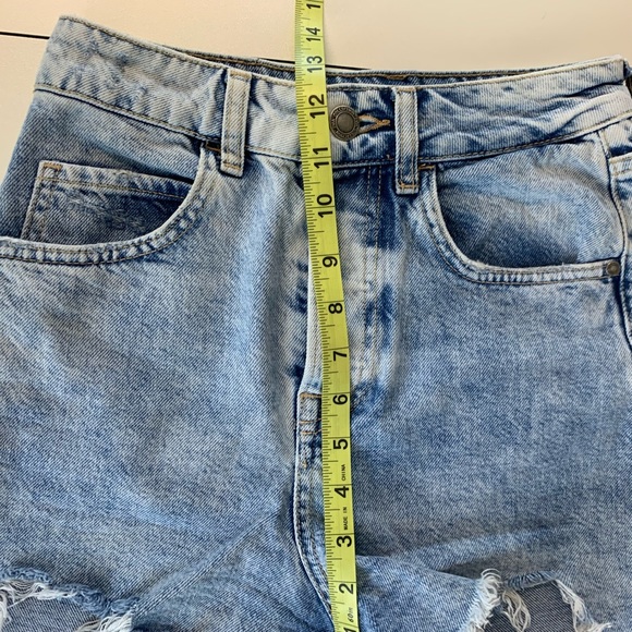 Zara Women’s High Rise Rigid Denim Cut Off Button Fly Jean Shorts Size 2 - Picture 7 of 8